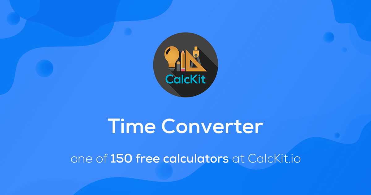 Calckit time converter